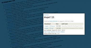 Drupal 7.23 - Changelog